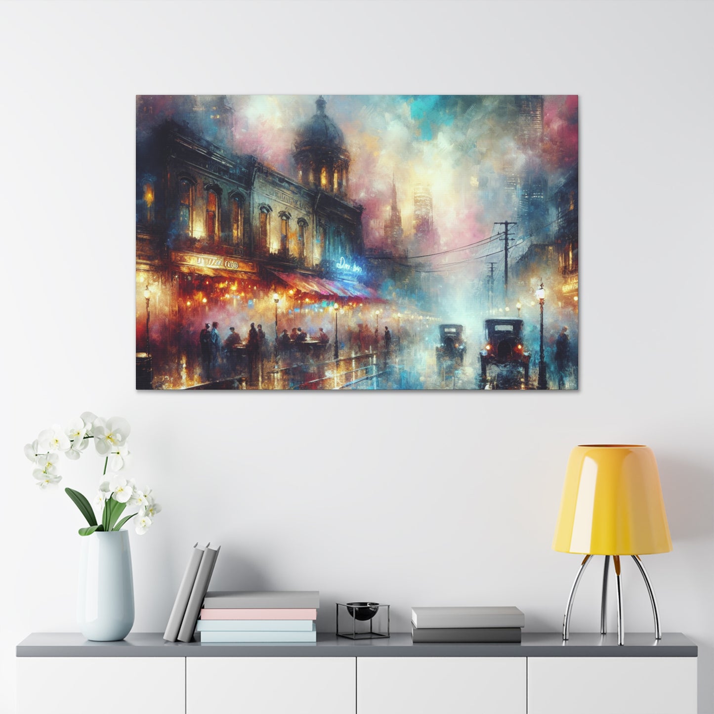 Rhythmic Nights Unveiled - Canvas