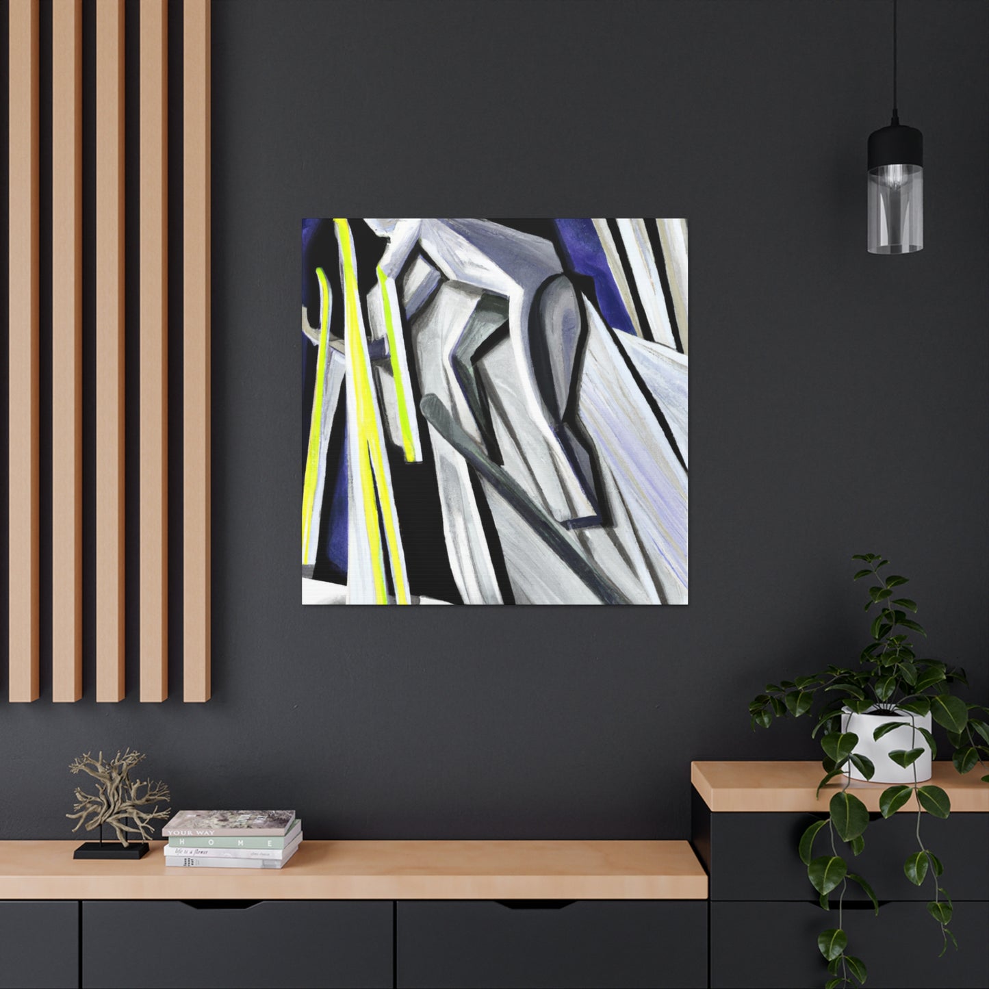 "Skiing in Abstraction" - Canvas