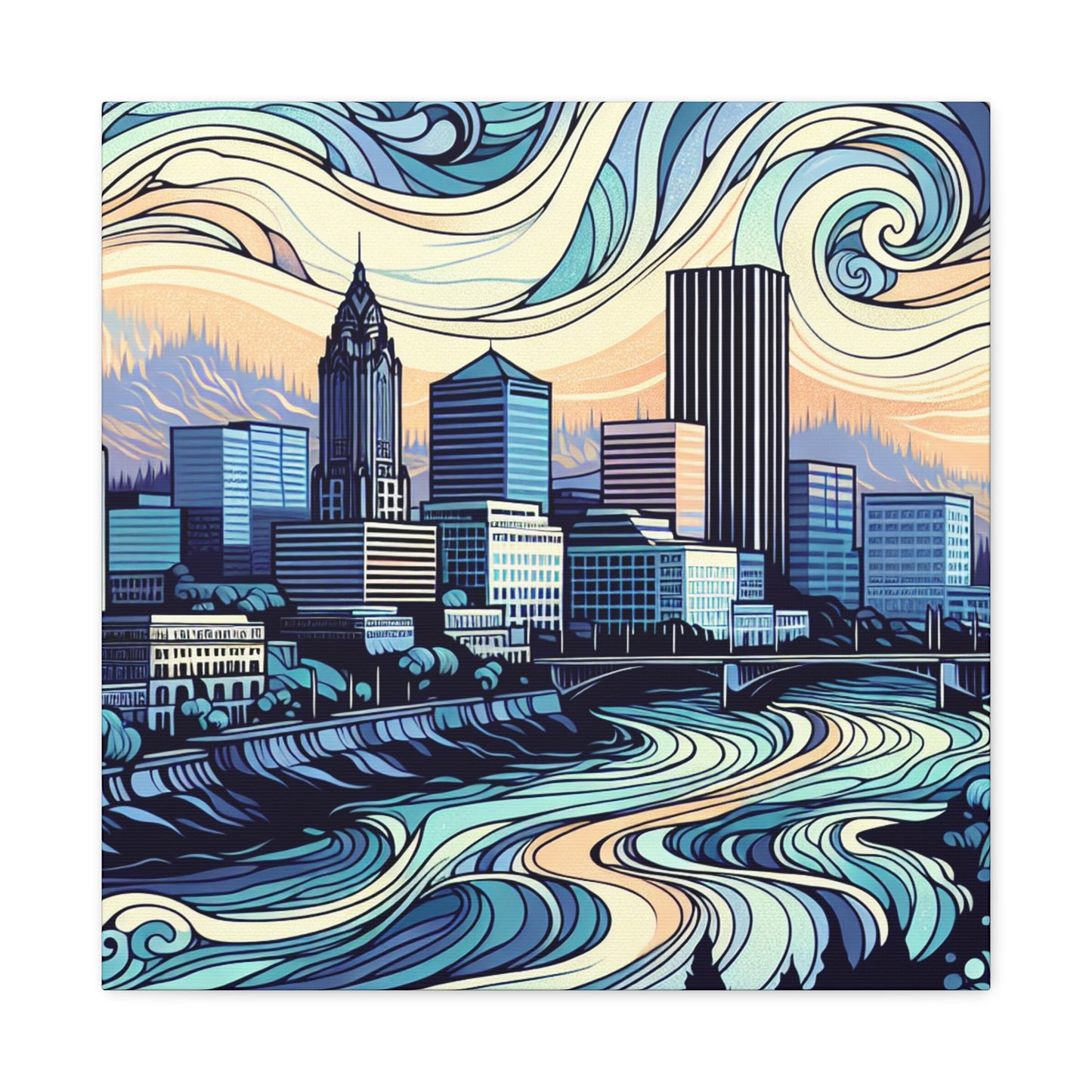 "Emerald City Rhapsody" - Canvas