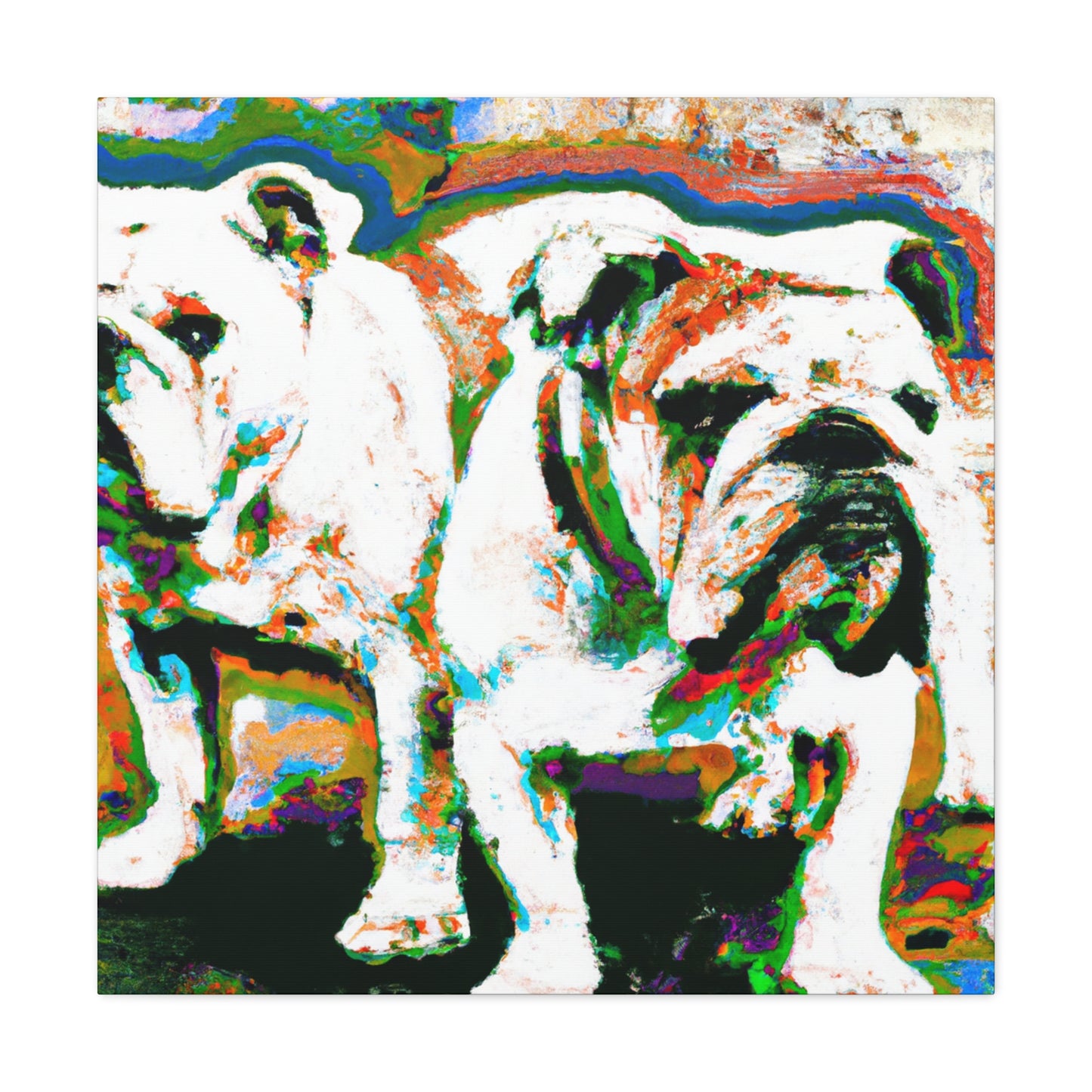 "Strength of Bulldog's Might" - Canvas