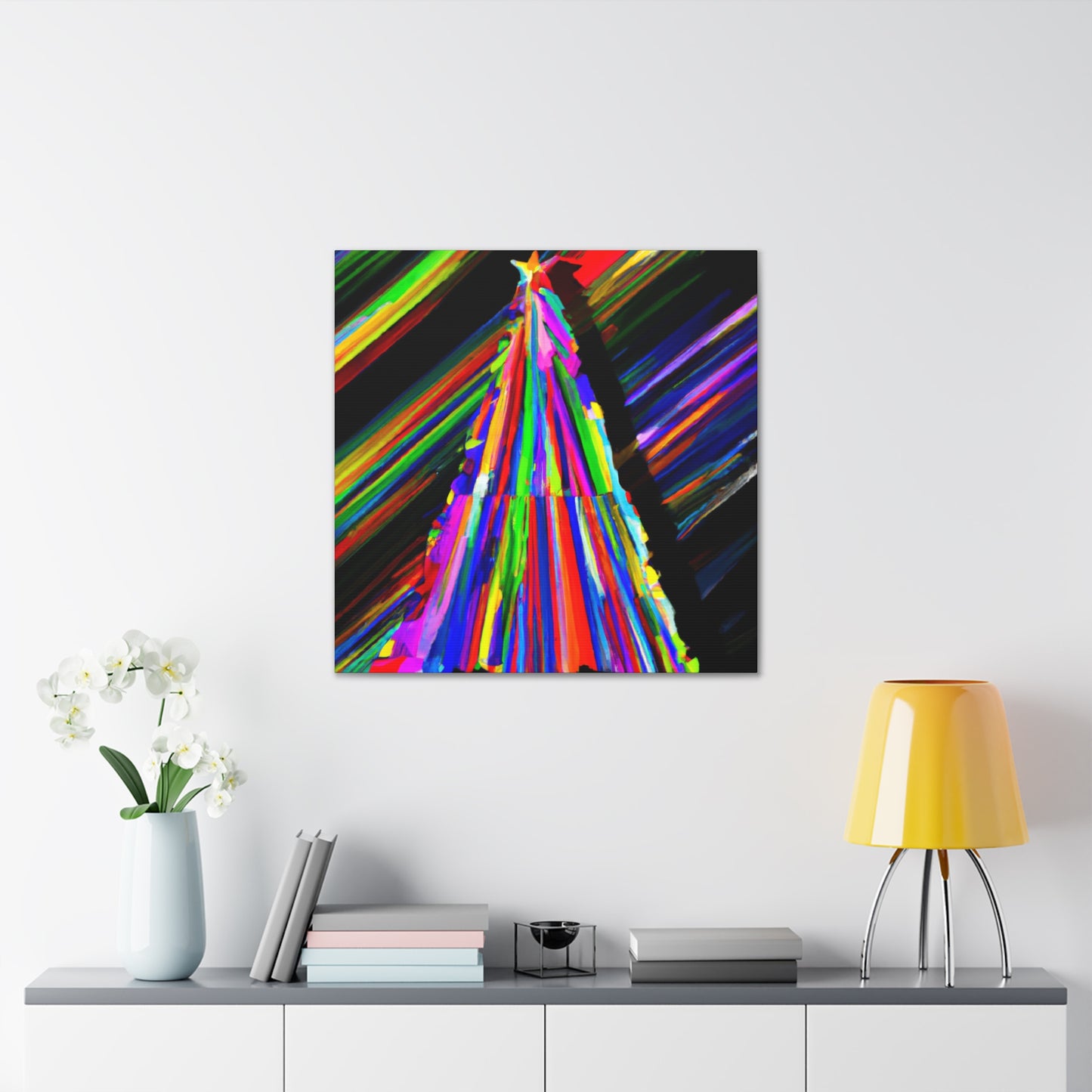 "Christmas Tree Wonderment" - Canvas