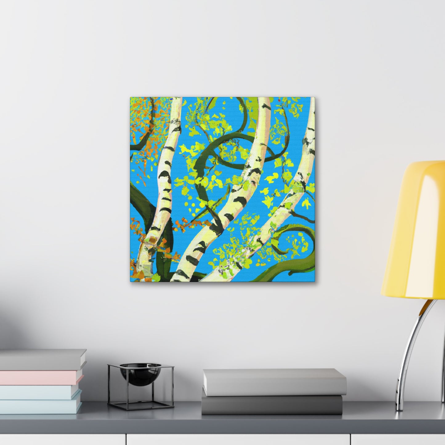 "Birch Tree in Bloom" - Canvas