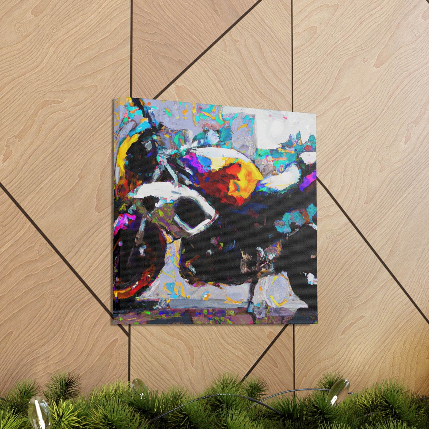 Vintage Motorcycle Art - Canvas