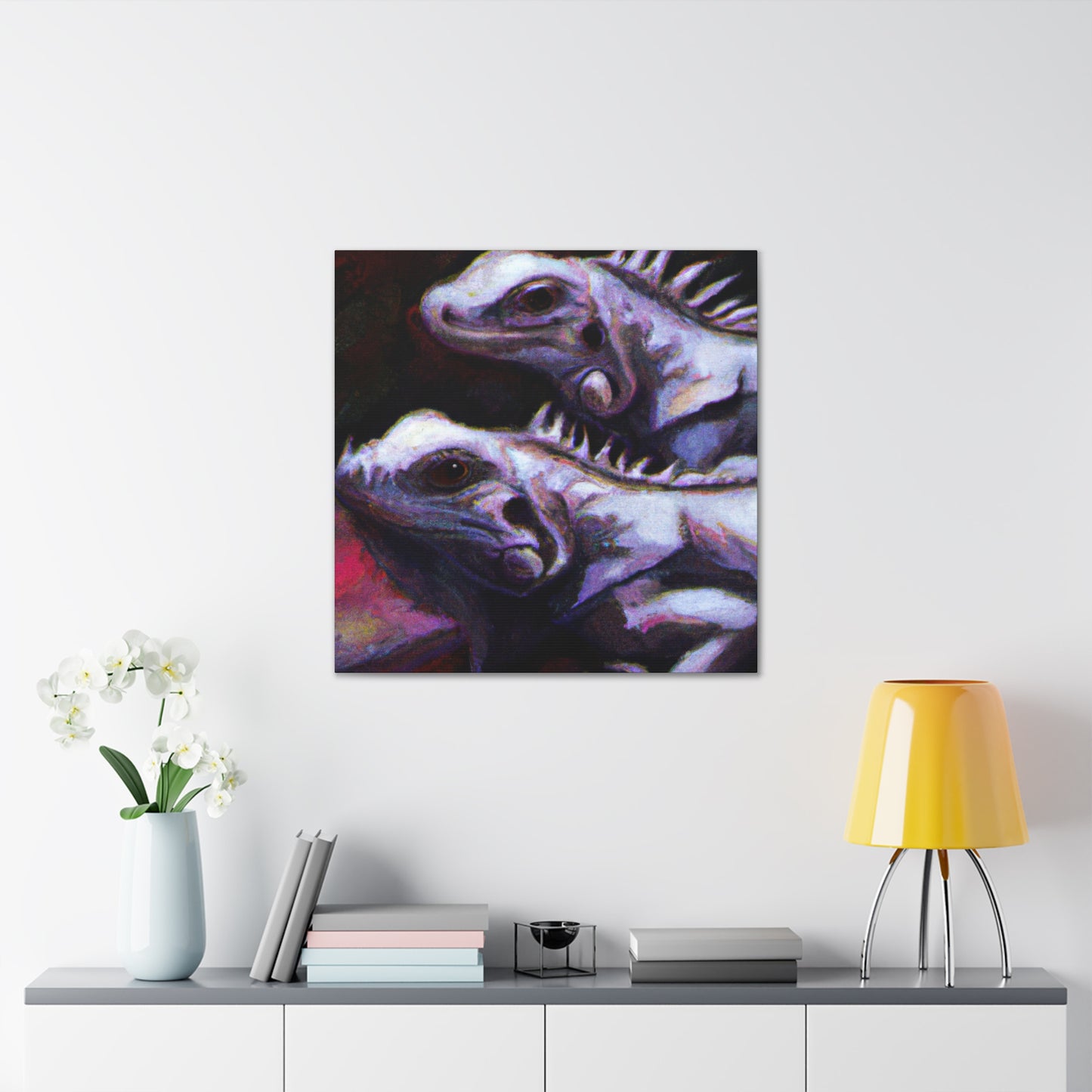 "Iguanas in Impressionism" - Canvas