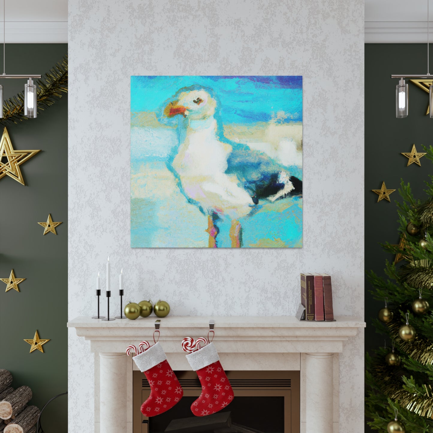 "Seagull In Flight" - Canvas