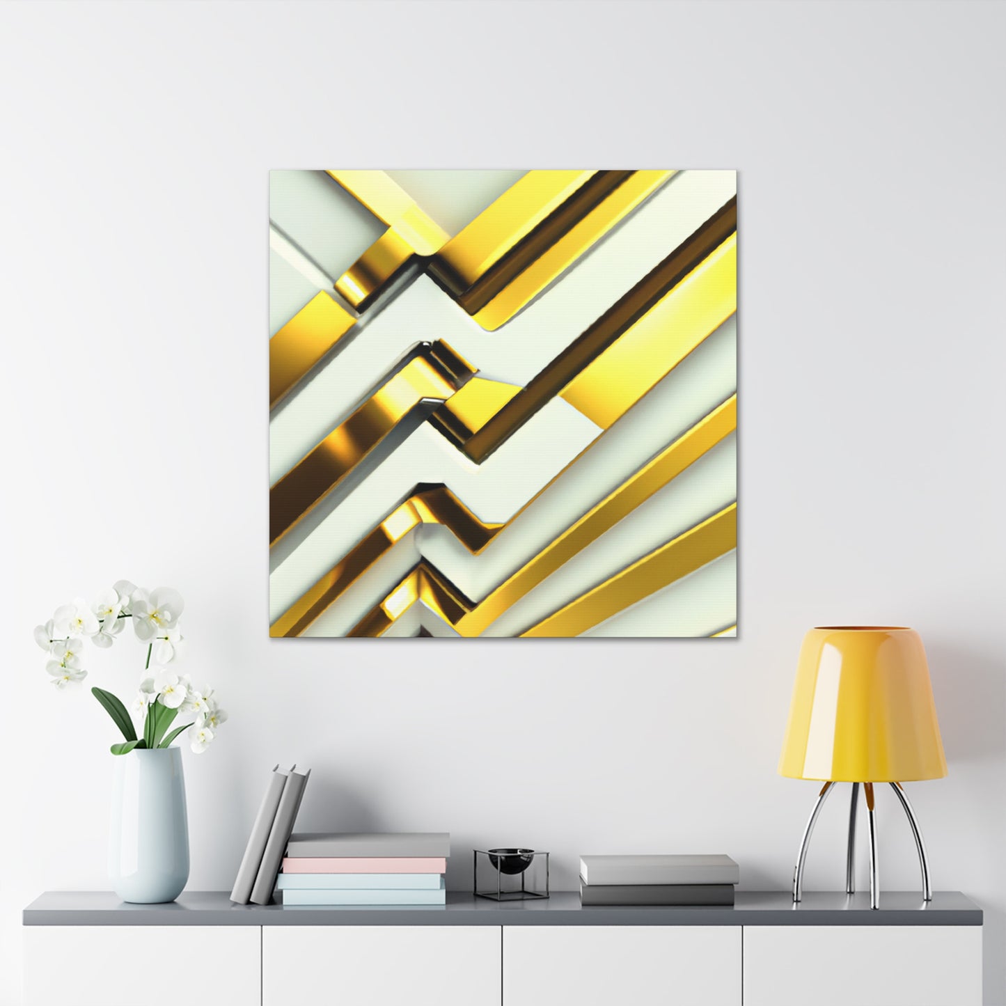 "Gilded Jazz Radiance" - Canvas