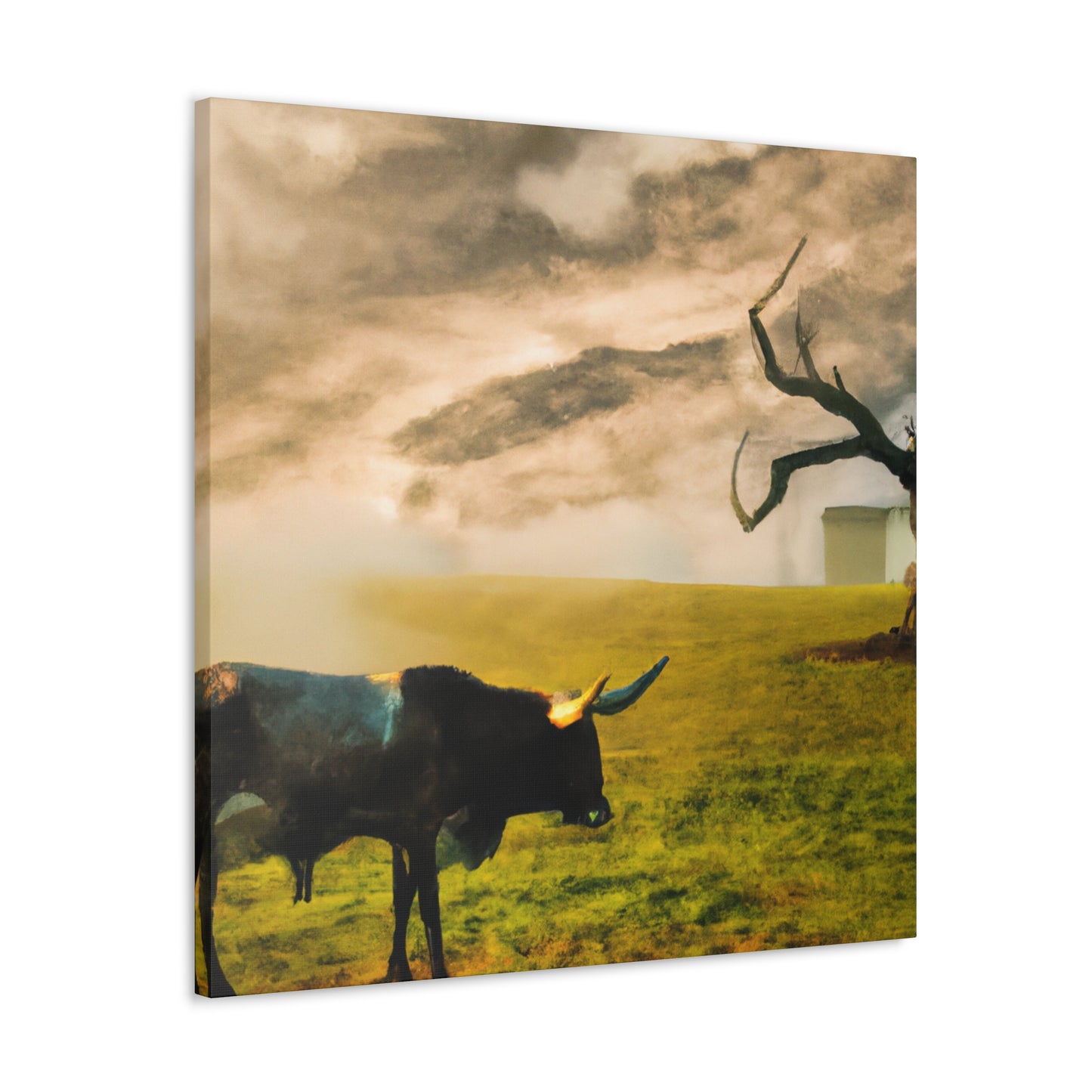 "Longhorn in Surreality" - Canvas