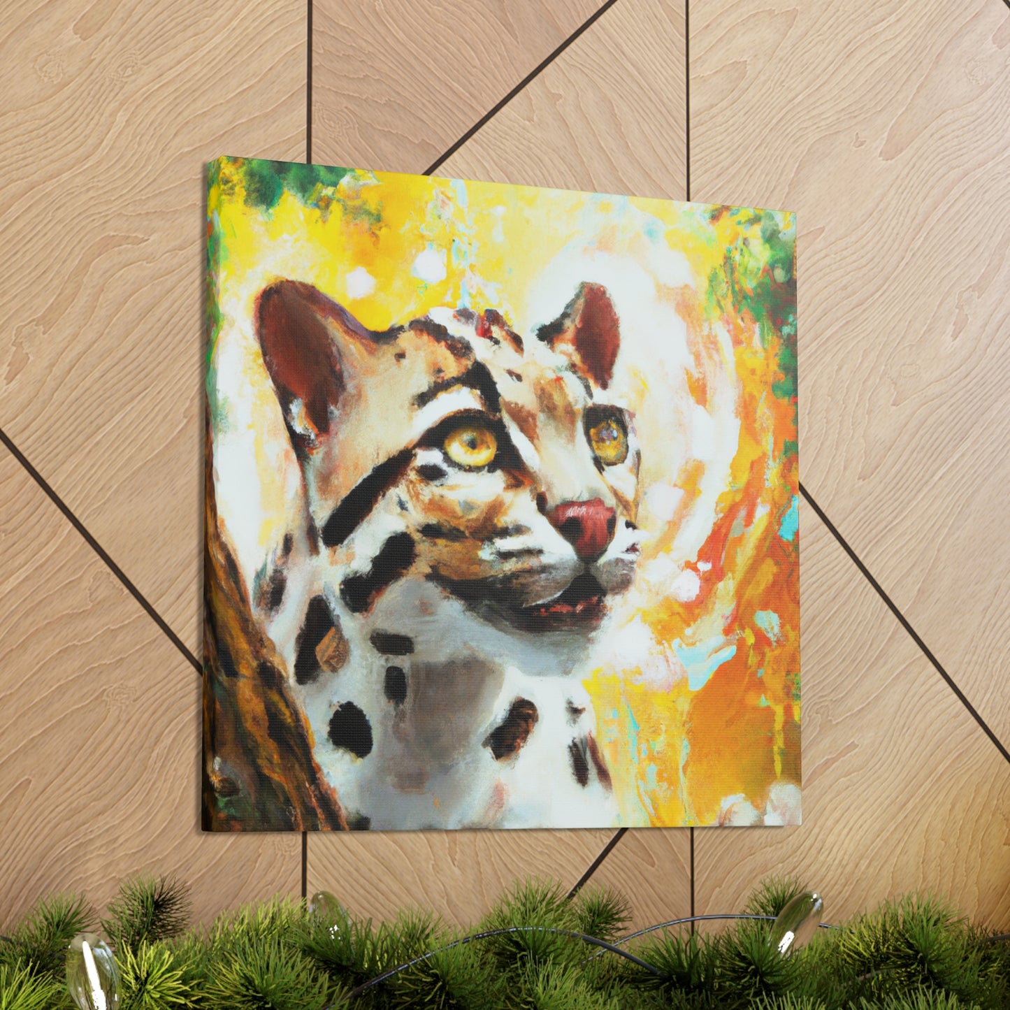 Clouded Leopard Obscured - Canvas