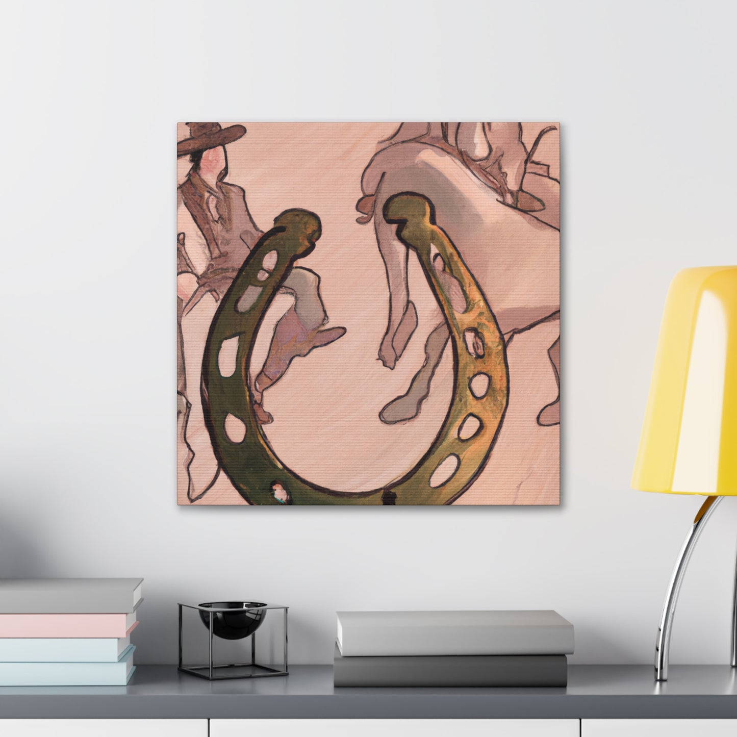 "Horseshoe of Elegance" - Canvas