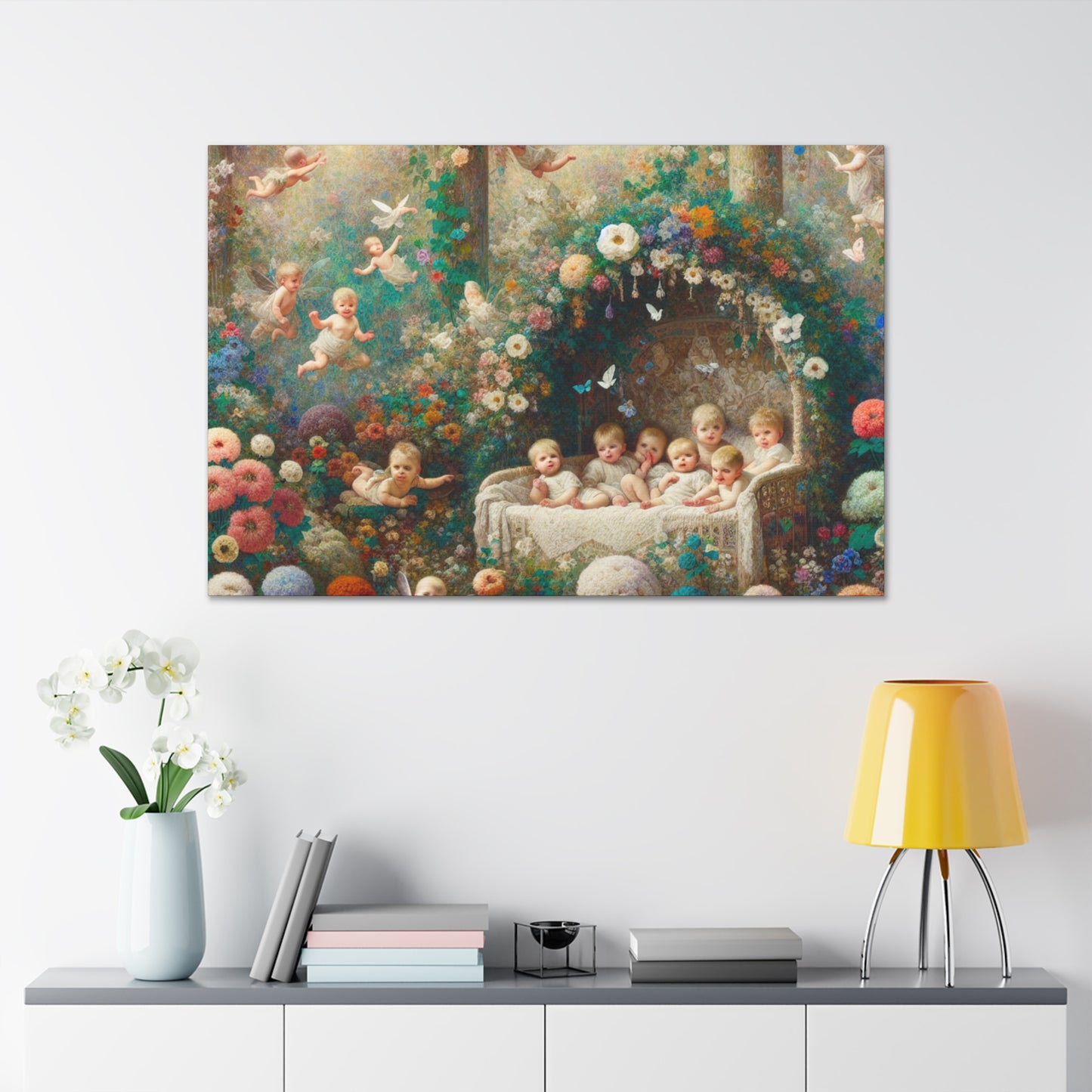 Enchanted Floral Fairyland - Canvas