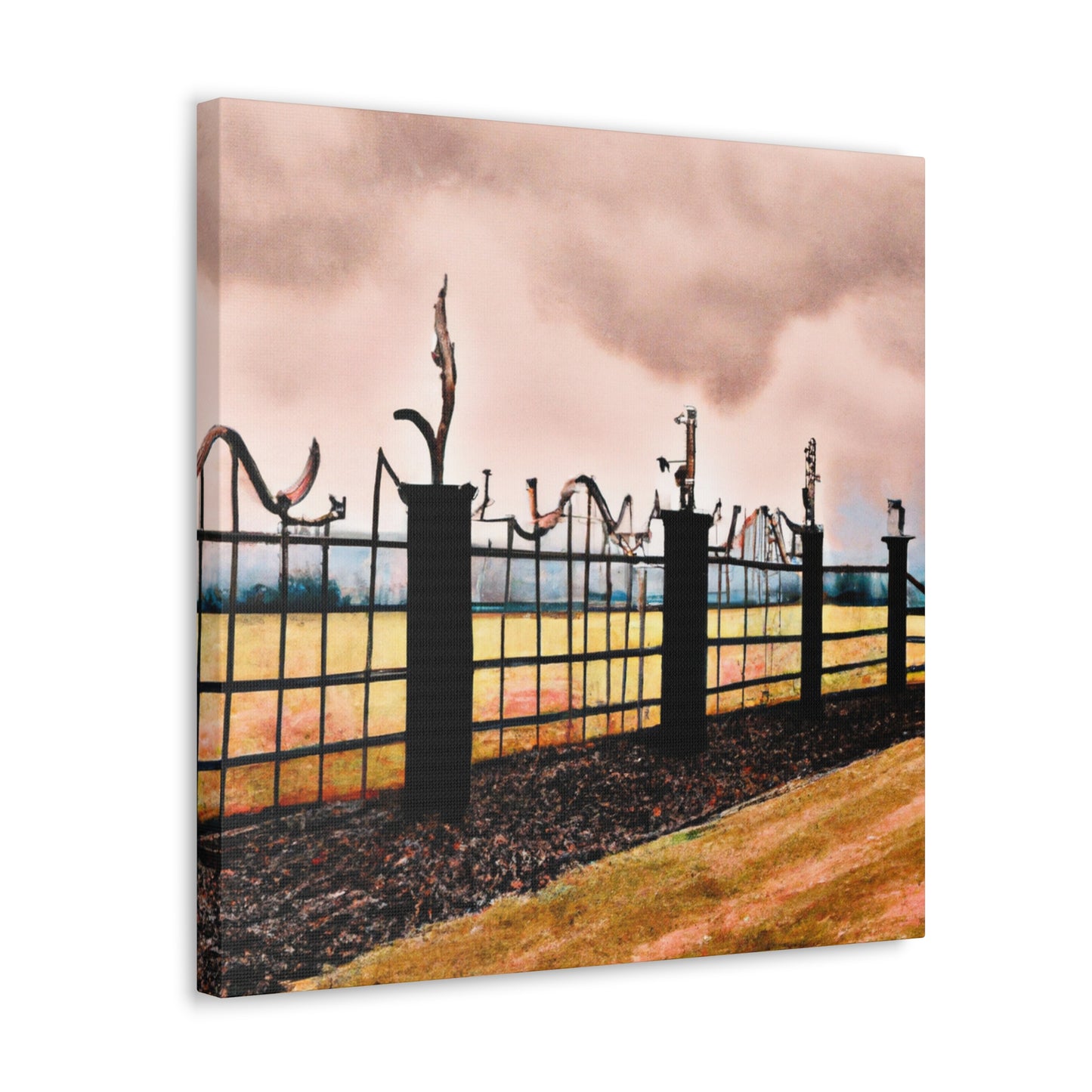 "The Barnyard Barrier" - Canvas