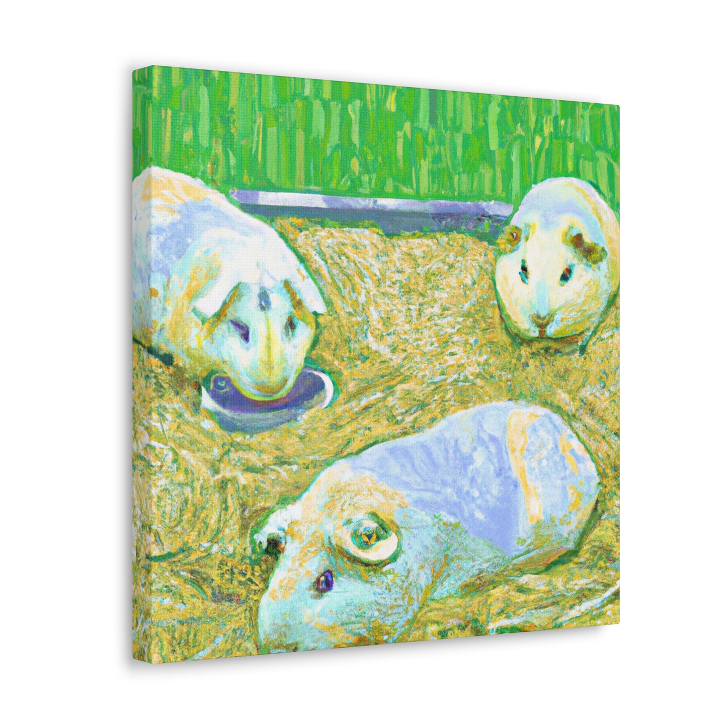 Cute Guinea Pig Painting - Canvas