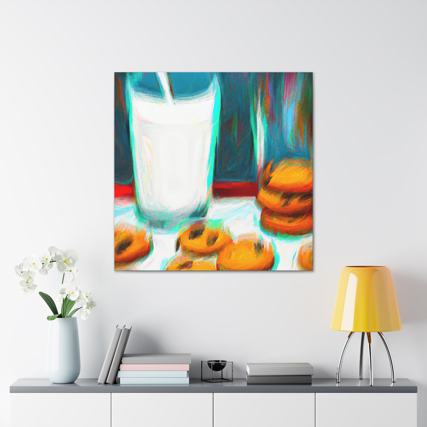 Milk and Cookie Treat - Canvas