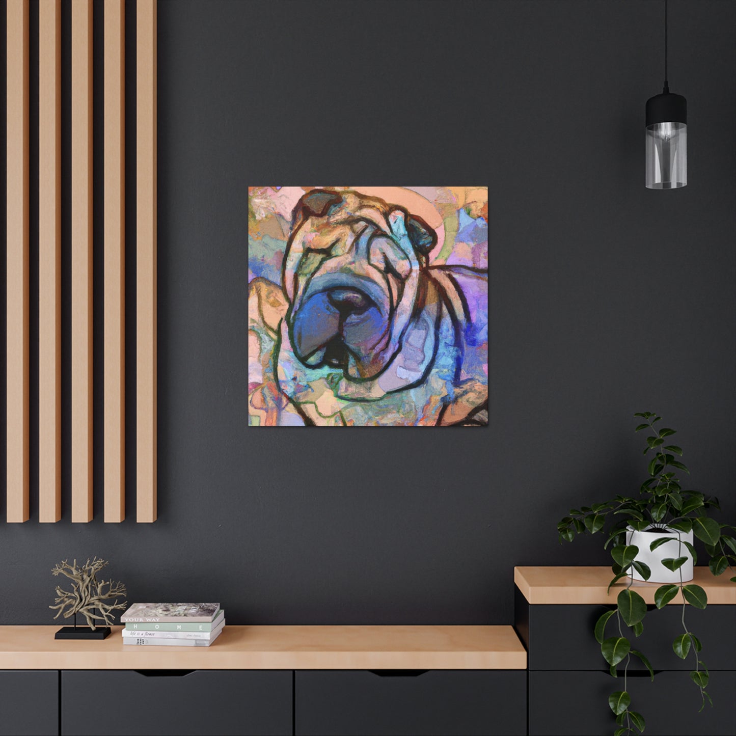 Shar Pei Expressionism - Canvas