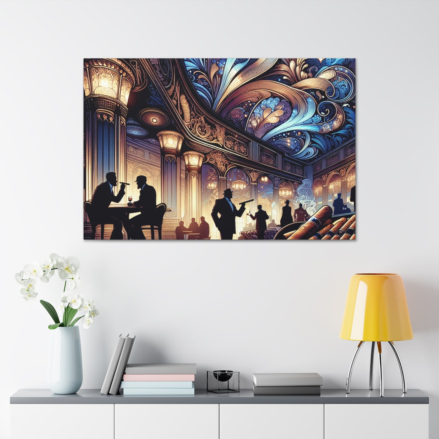 Ethereal Cigar Serenade - Canvas