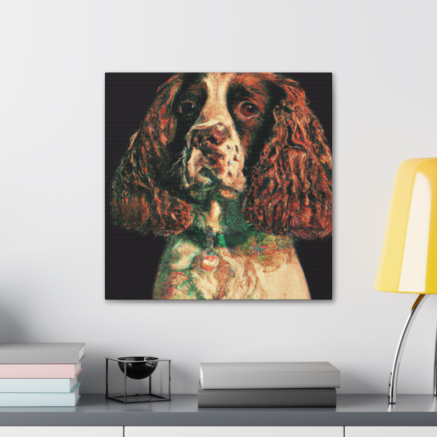 English Springer Spaniel-portrait - Canvas