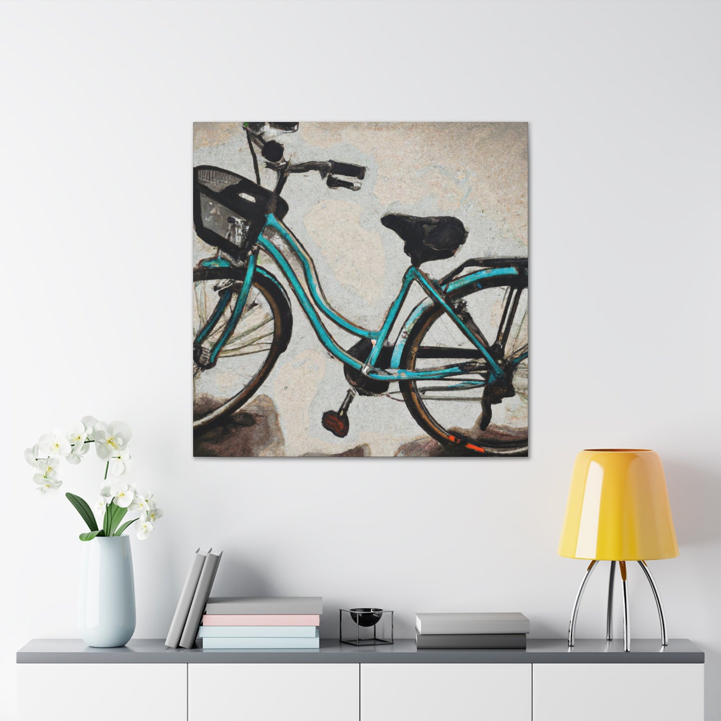 Cycling Through Tranquility - Canvas