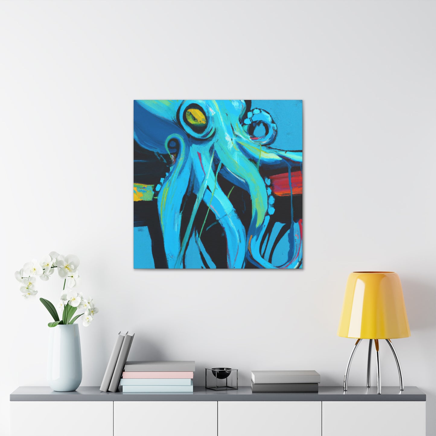 Octopus in Monochrome - Canvas