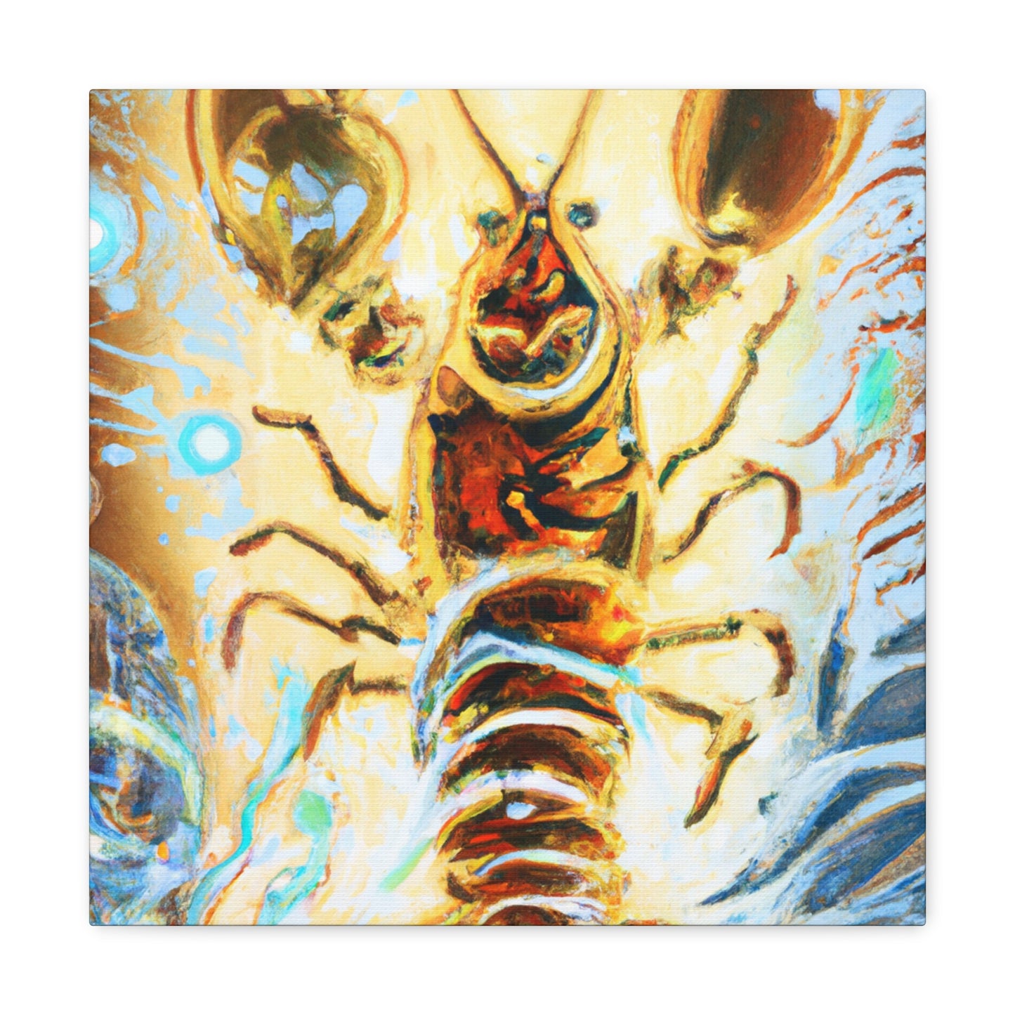 Lobster in Art Nouveau - Canvas