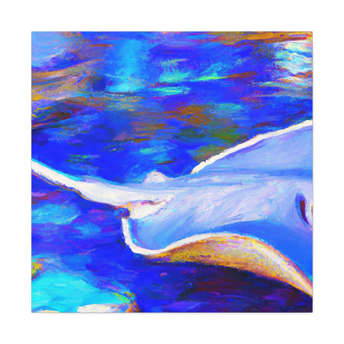 "Stunning Stingray Impression" - Canvas