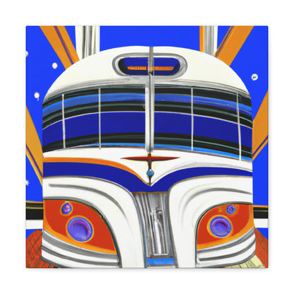 "Bus Goes Art Deco" - Canvas