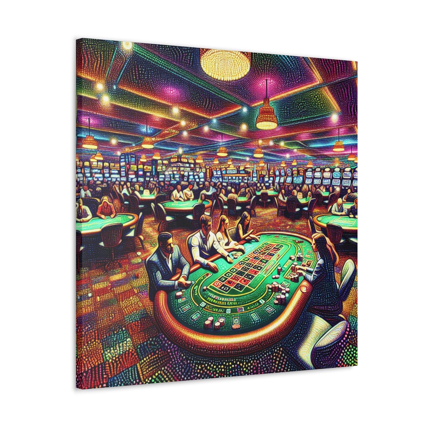 "Glittering Game Floor" - Canvas