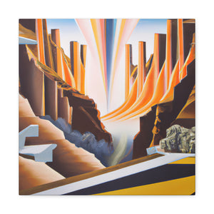 "Colorful Canyon Brilliance" - Canvas