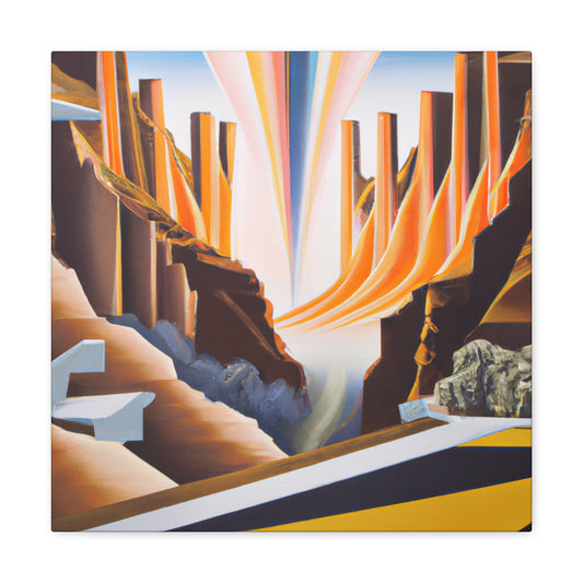 "Colorful Canyon Brilliance" - Canvas