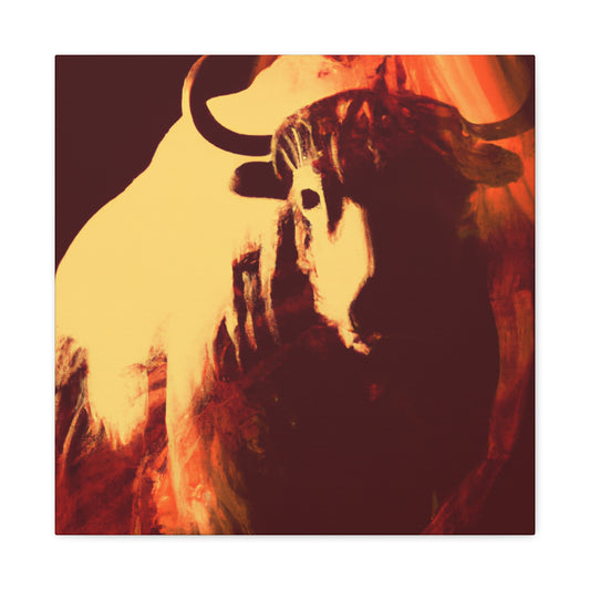 Yak in Digital Color - Canvas