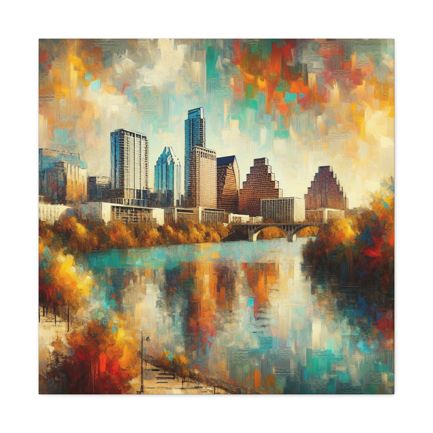 Emerald Echoes of Austin. - Canvas