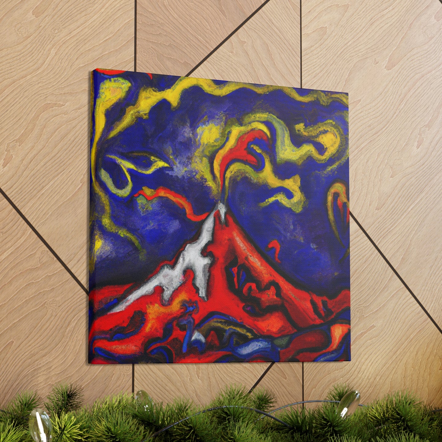 "Volcano in Eruption" - Canvas