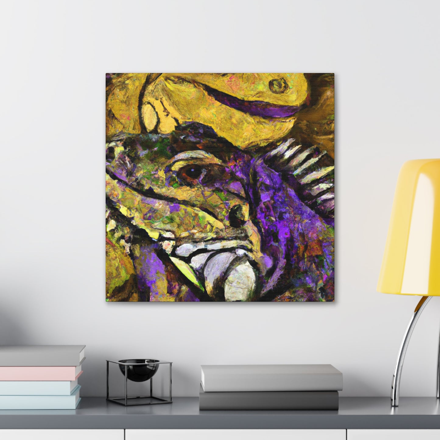 "Iguanas Amongst Chaos" - Canvas