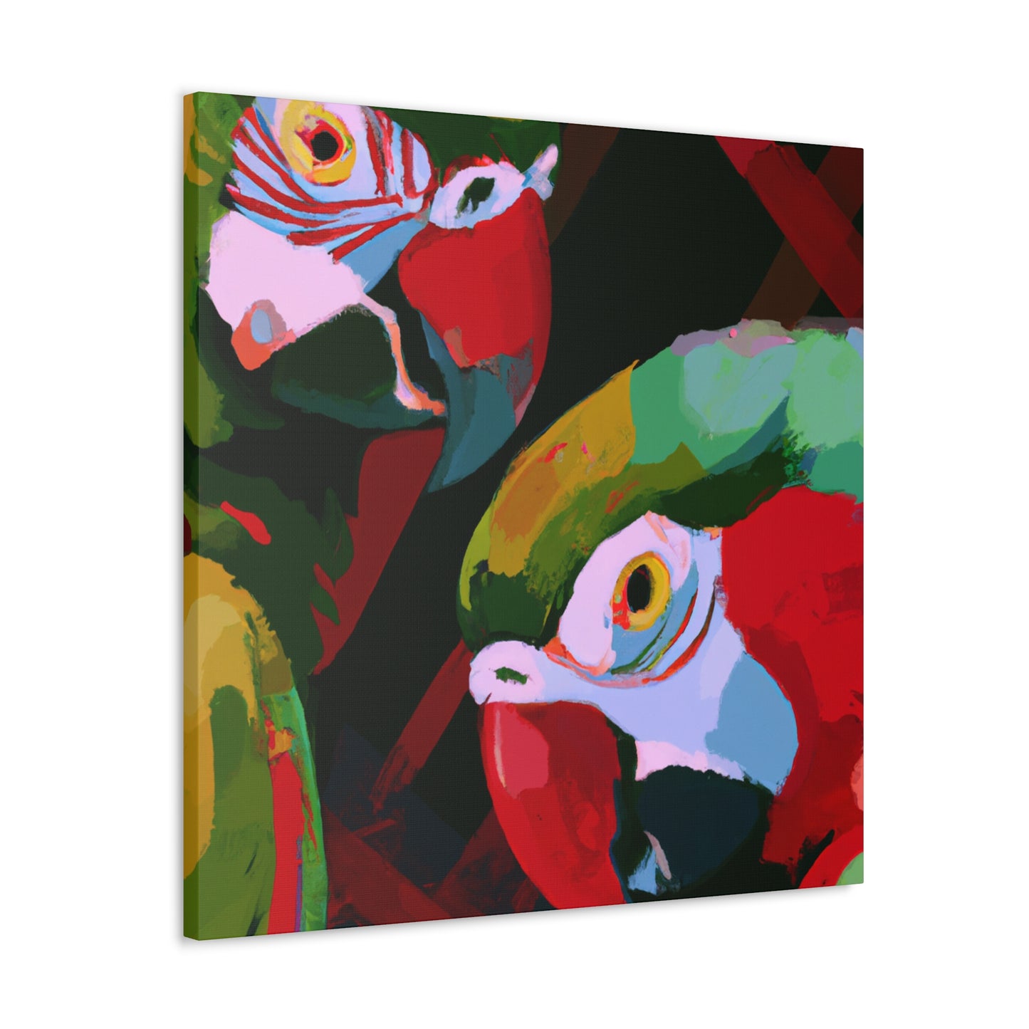 "Amazon Parrot Euphoria" - Canvas