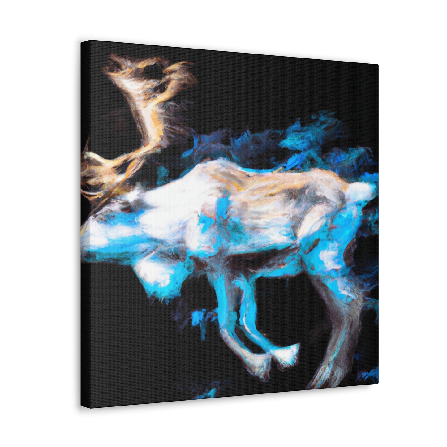 Reindeer in Impressionism - Canvas