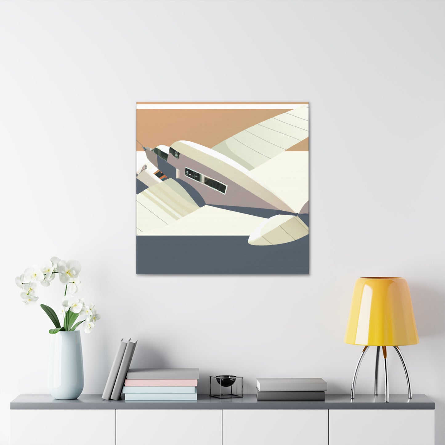 "Vintage Aviation Splendor" - Canvas