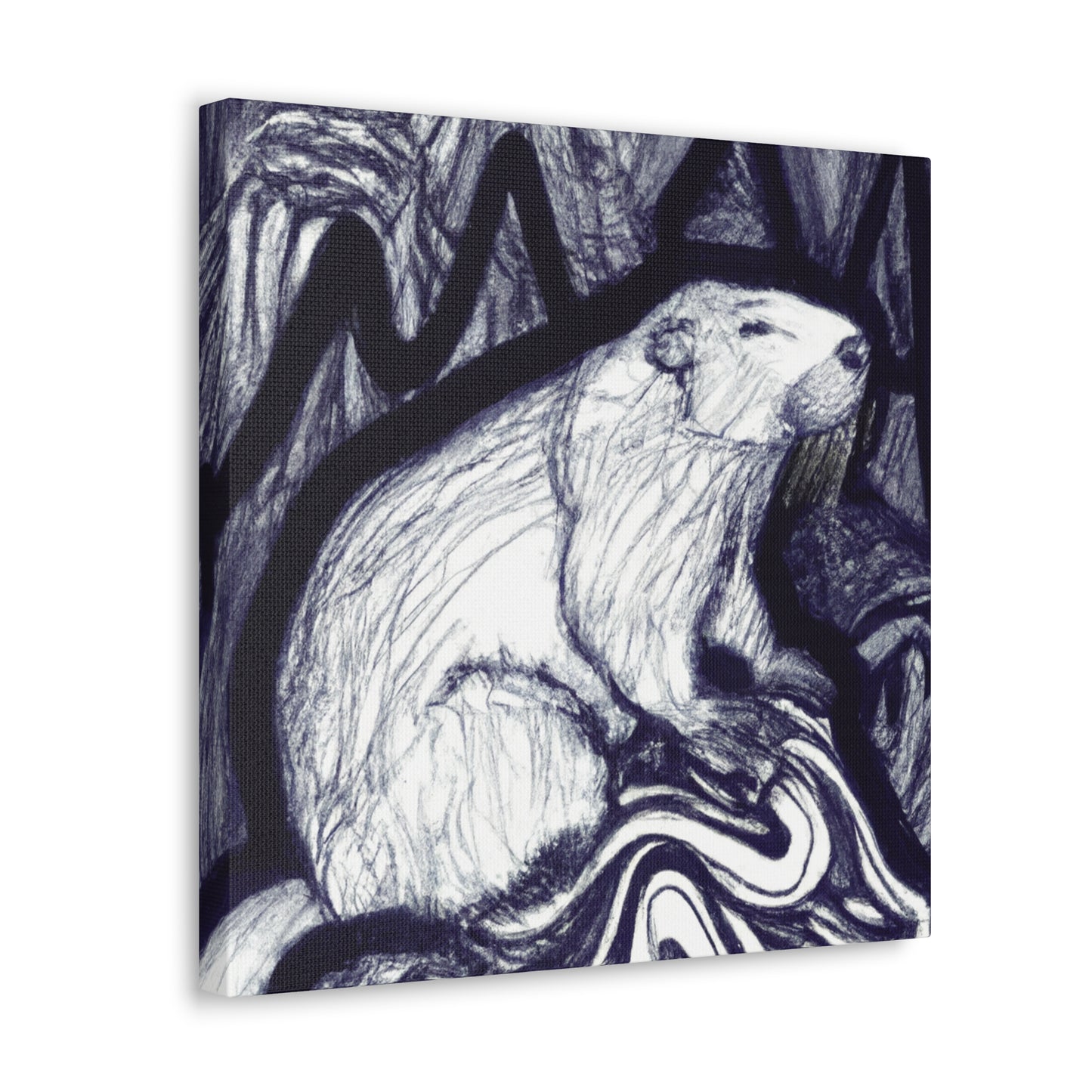 Marmot in Art Nouveau - Canvas