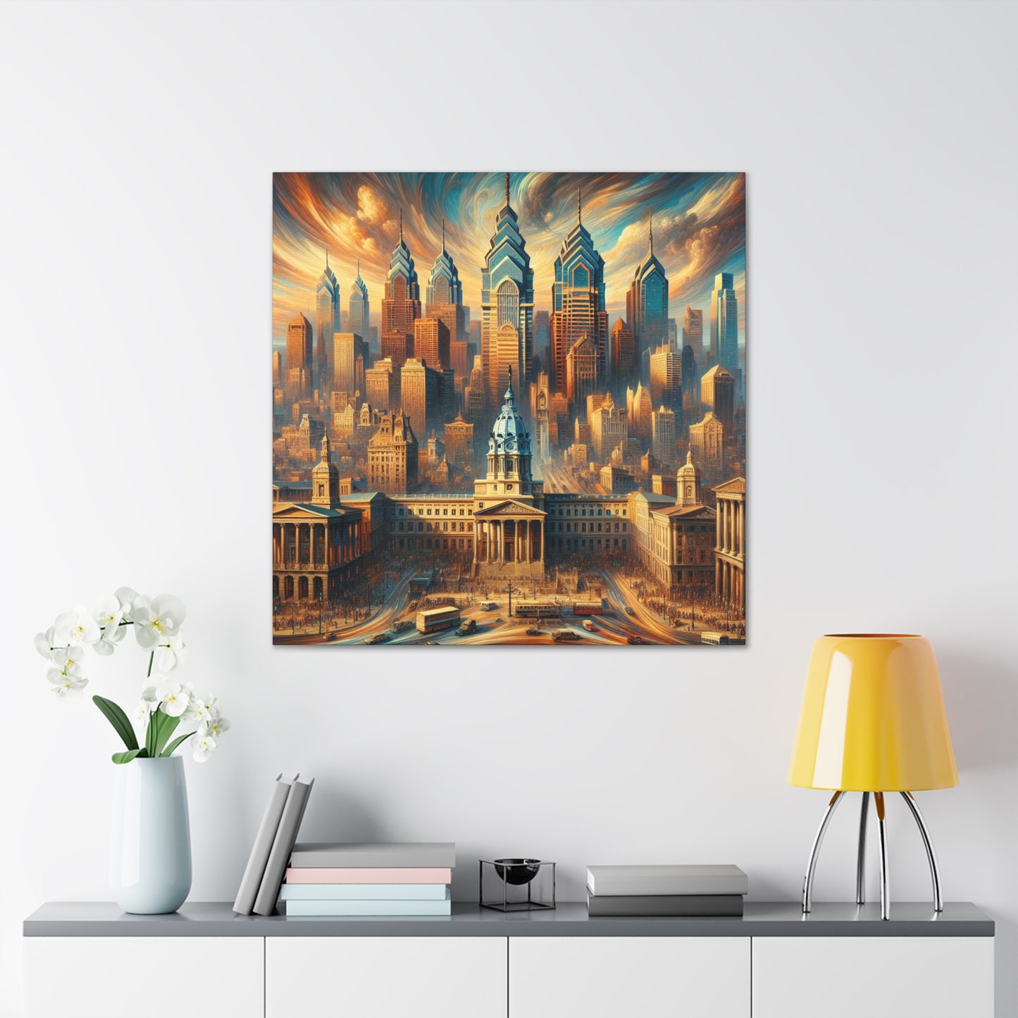 "Philadelphia's Serene Elegance" - Canvas