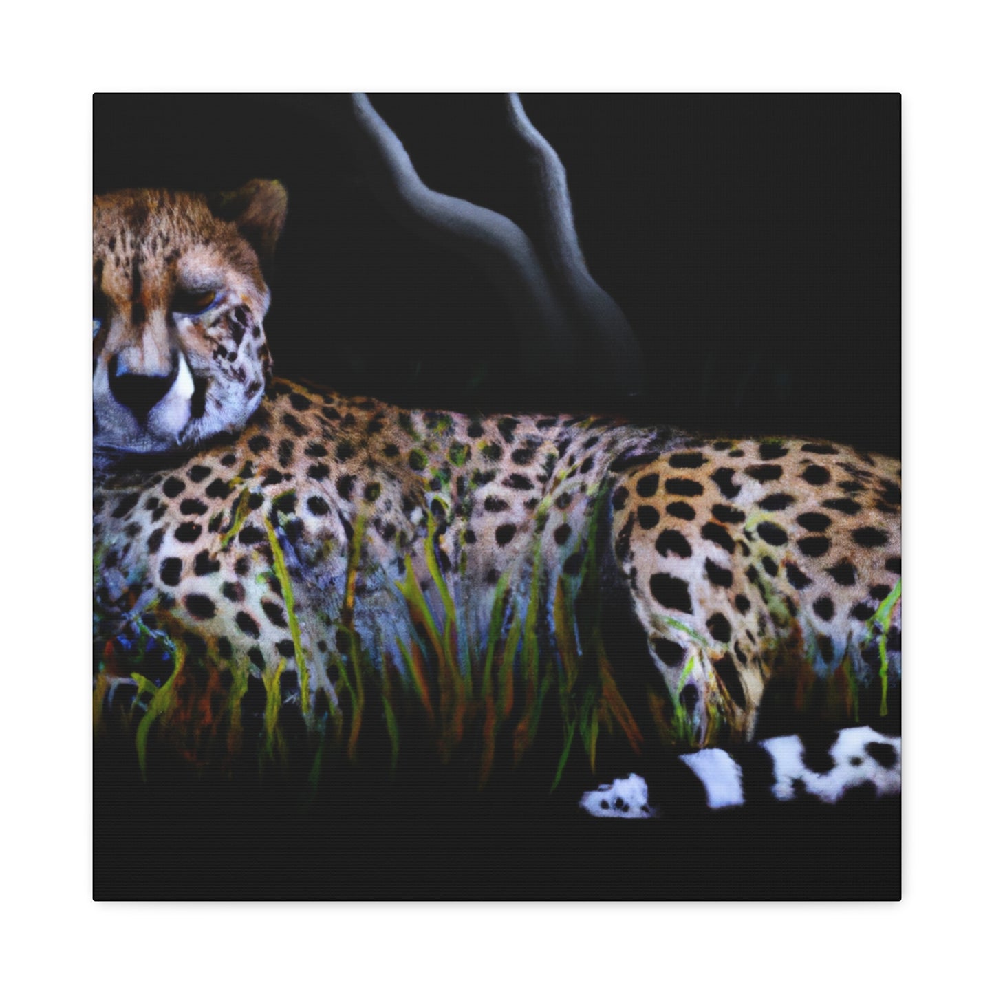 Cheetah's Majestic Prowl - Canvas