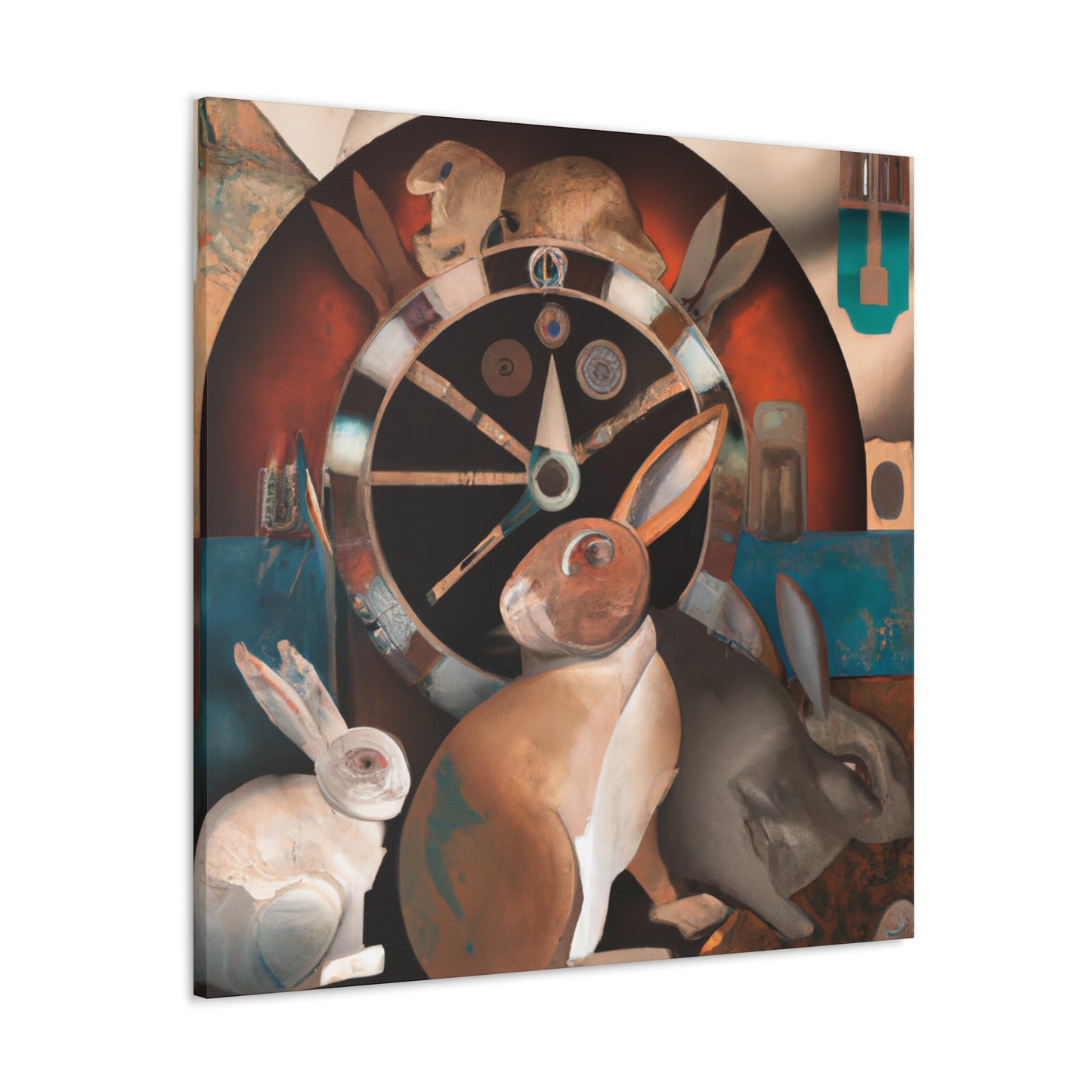 "Rabbit in Art Deco" - Canvas