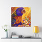 "Rainbow Lorikeet Portrait" - Canvas