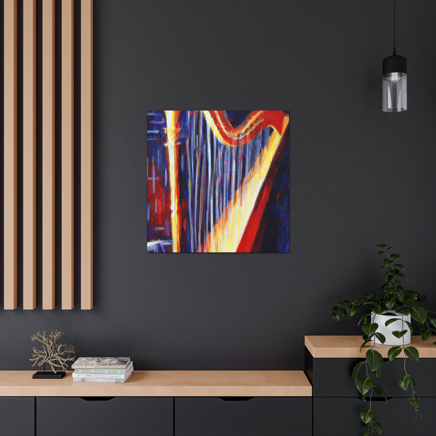 Harp in Impressionism - Canvas