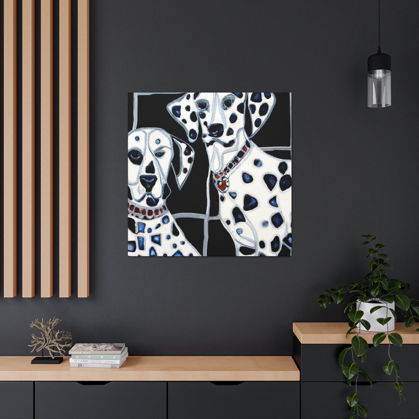 "Dalmatian in Deco." - Canvas