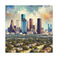 "Houston Huescape Majesty" - Canvas