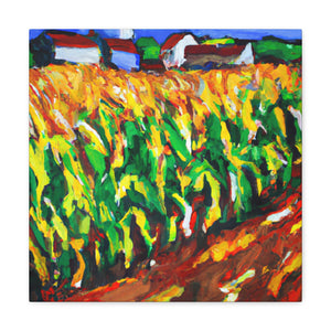 Golden Corn Harvesting - Canvas