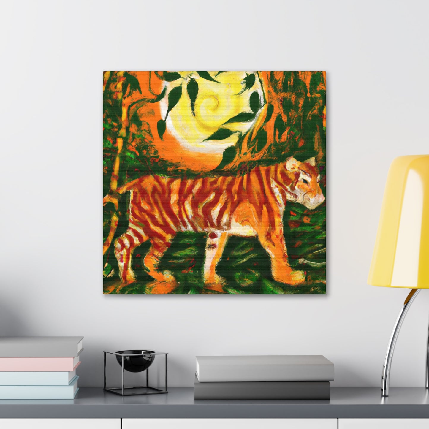 Tiger in Art Nouveau - Canvas