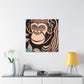 "Chimp Wisdom in Deco". - Canvas