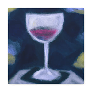 "Wine Glass Reflection" - Canvas