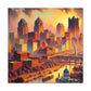 "City of Golden Horizons" - Canvas