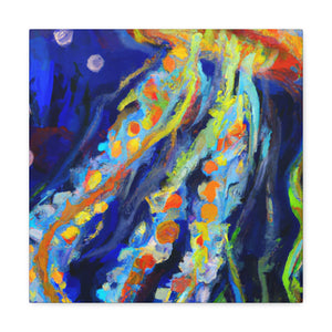 Jellyfish Under Moonlight - Canvas