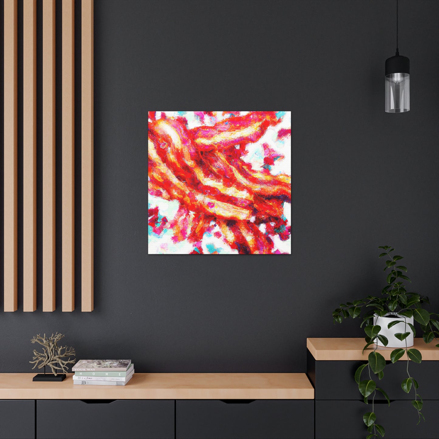 Bacon Pointillism Splendor - Canvas